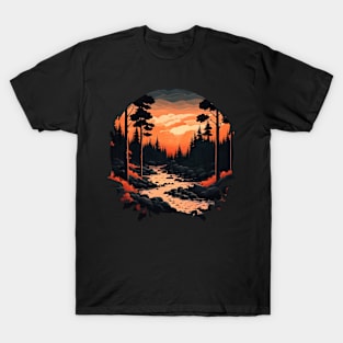 Woodland River Night T-Shirt